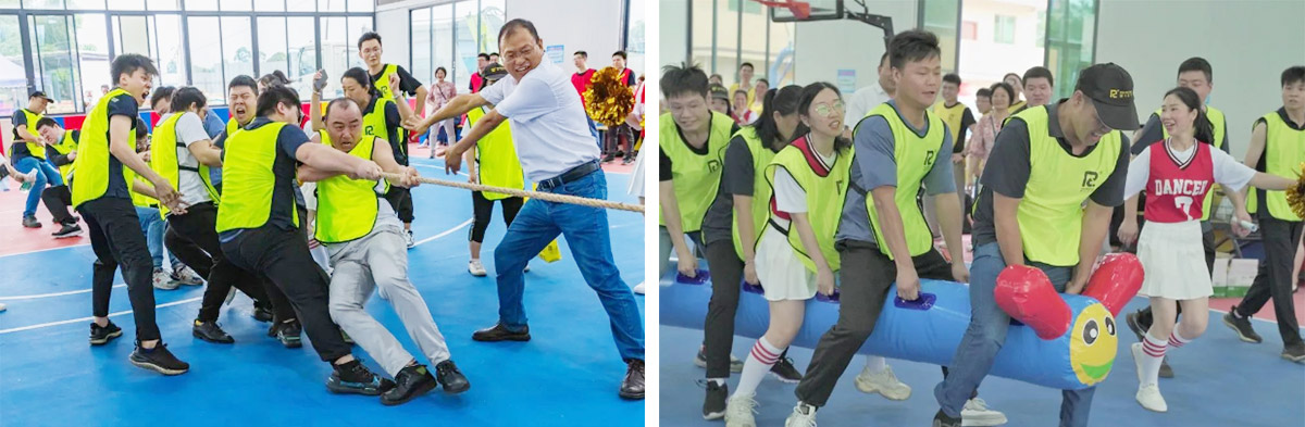 快乐运动，，高效事情——万利国际十五周年庆趣味运动会